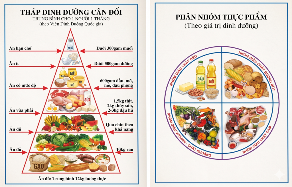Thap dinh duong - phan nhom thuc pham